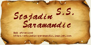 Stojadin Saramandić vizit kartica